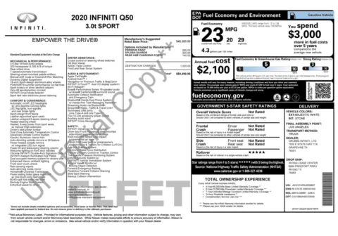 Photos of 2020 INFINITI Q50 3.0t SPORT for sale in Alvin, TX at Auto Boutique Texas