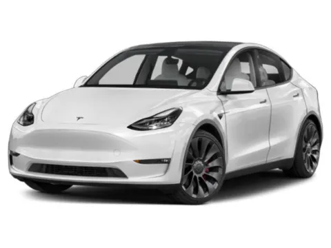 White 2021 TESLA MODEL Y Long Range for sale in Alvin, TX
