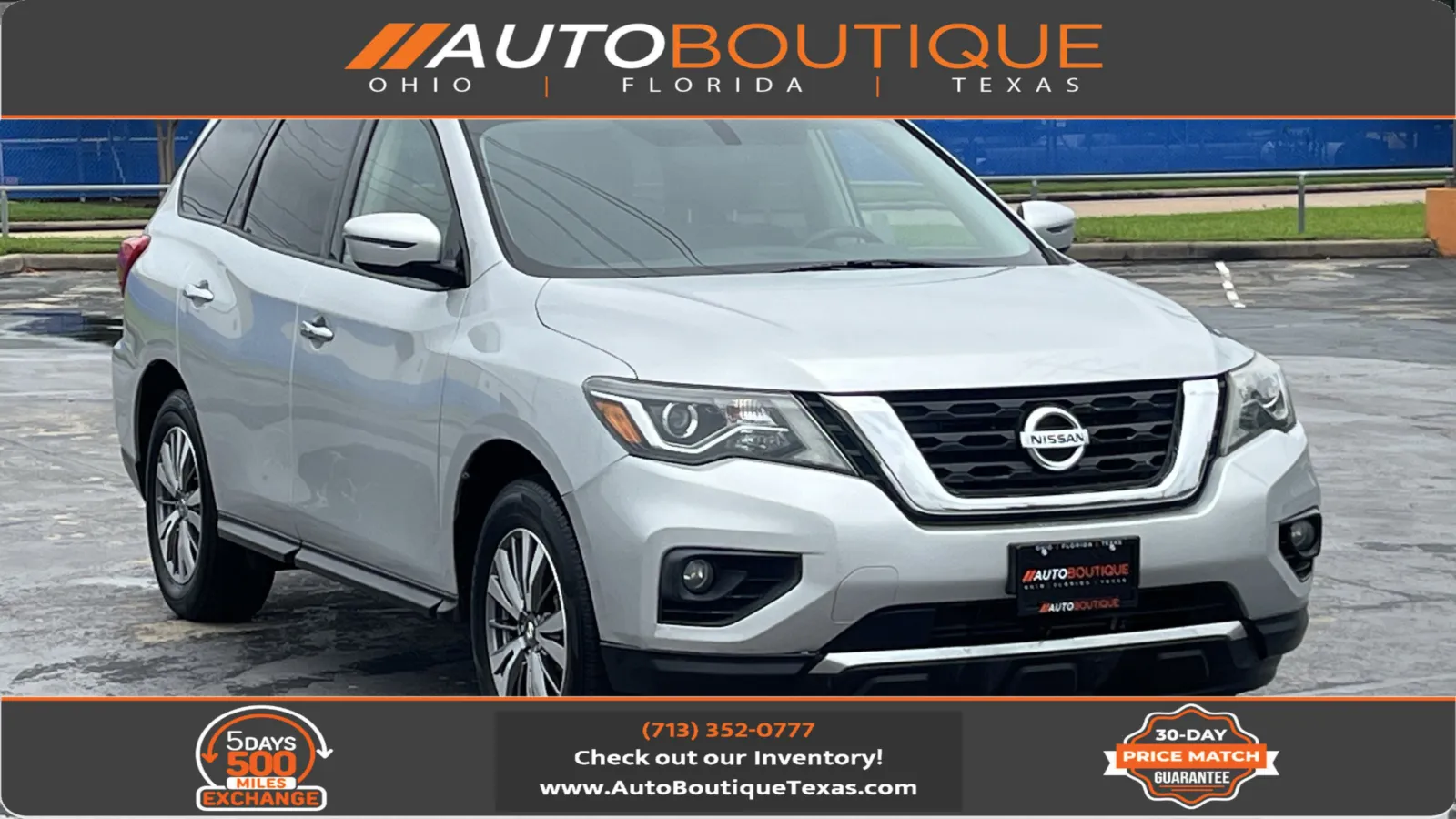 Silver 2019 Nissan Pathfinder SV for sale in Alvin, TX