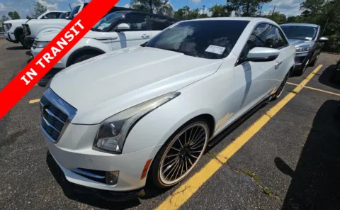 White 2015 Cadillac ATS Coupe Luxury RWD for sale in Alvin, TX