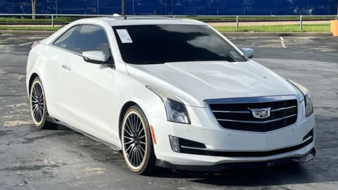 White 2015 Cadillac ATS Coupe Luxury RWD for sale in Alvin, TX