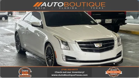 White 2015 Cadillac ATS Coupe Luxury RWD for sale in Alvin, TX