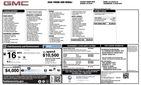 Photos of 2025 GMC Yukon Denali for sale in Alvin, TX at Auto Boutique Texas