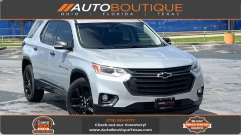 Silver 2019 Chevrolet Traverse Premier for sale in Alvin, TX