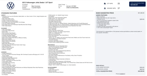 Photos of 2015 Volkswagen Jetta Sedan 1.8T Sport for sale in Alvin, TX at Auto Boutique Texas