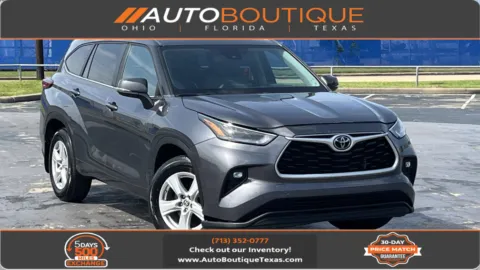 Gray 2023 Toyota Highlander LE for sale in Alvin, TX