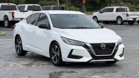 White 2021 Nissan Sentra SV for sale in Alvin, TX