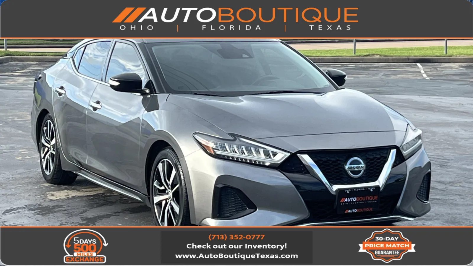 Gray 2021 Nissan Maxima SV for sale in Alvin, TX