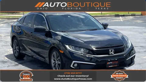 Black 2020 Honda Civic Sedan EX for sale in Alvin, TX