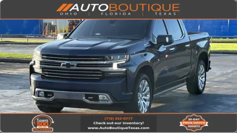 Blue 2021 Chevrolet Silverado 1500 High Country for sale in Alvin, TX