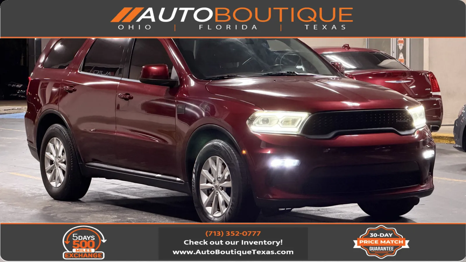 Red 2022 Dodge Durango SXT for sale in Alvin, TX