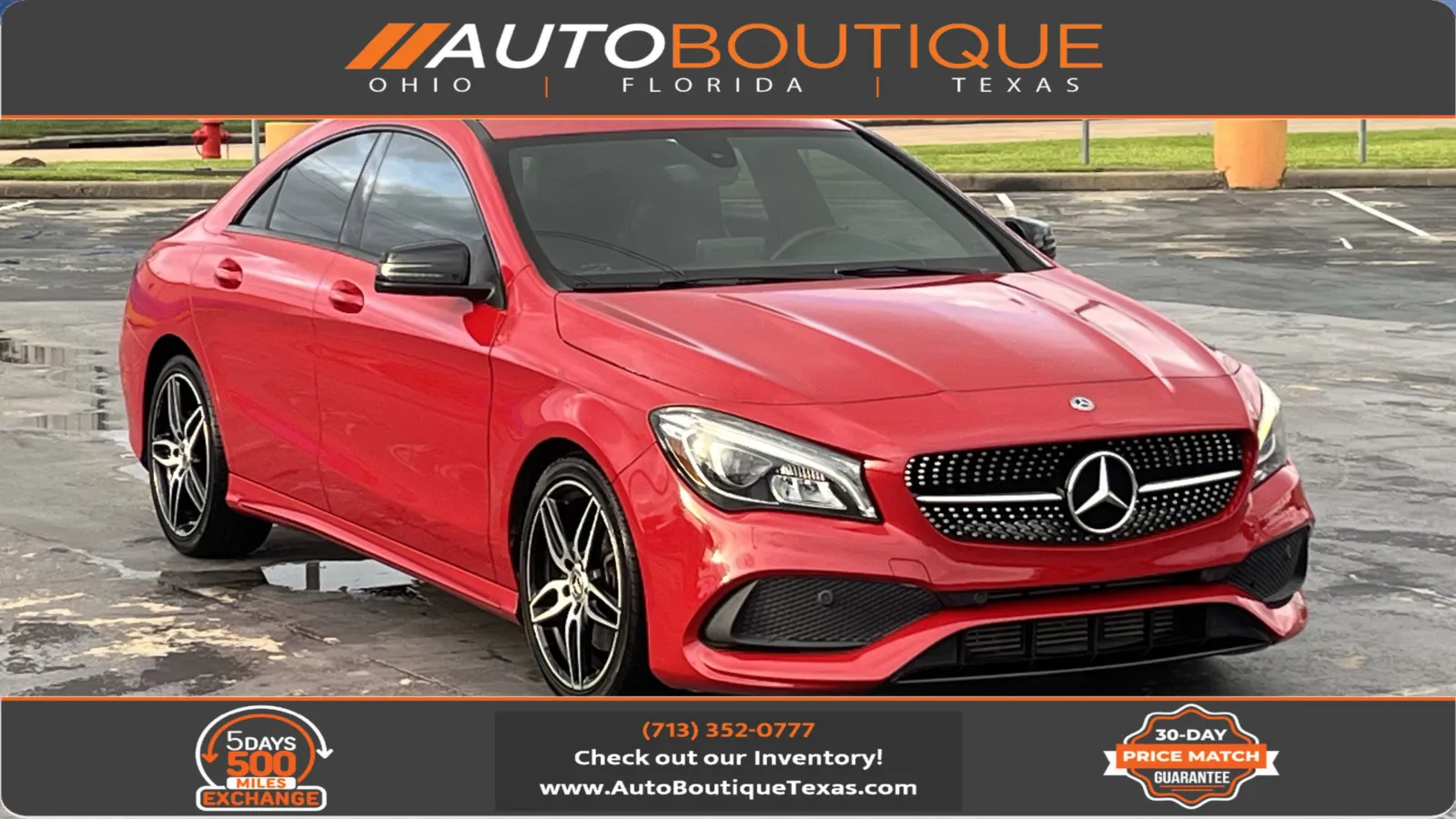 Red 2019 Mercedes-Benz CLA 250 for sale in Alvin, TX