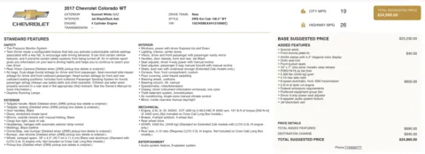 Photos of 2017 Chevrolet Colorado 2WD WT for sale in Alvin, TX at Auto Boutique Texas