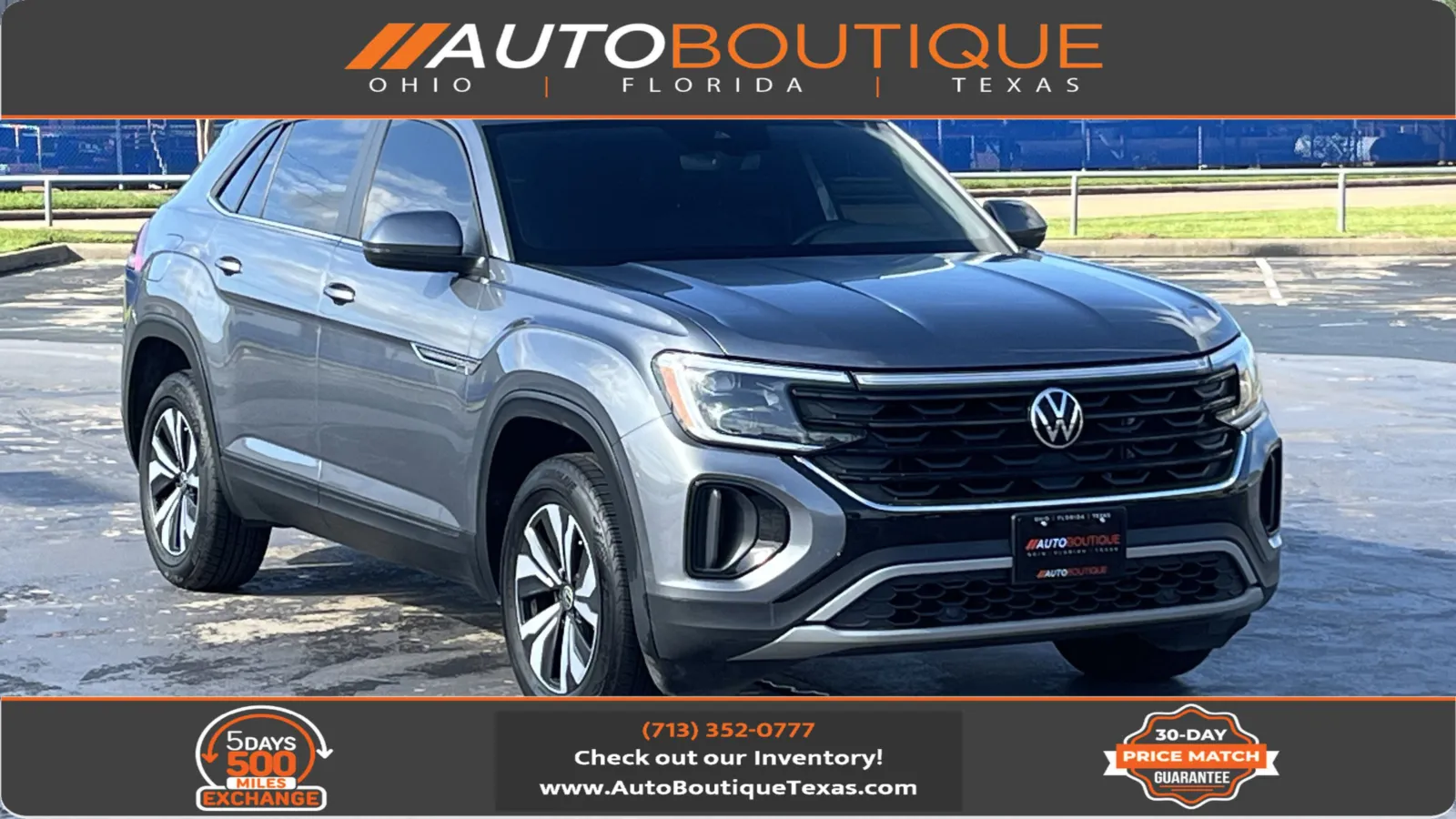 Gray 2024 Volkswagen Atlas Cross Sport 2.0T SE for sale in Alvin, TX