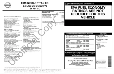 Photos of 2019 Nissan Titan XD SV for sale in Alvin, TX at Auto Boutique Texas