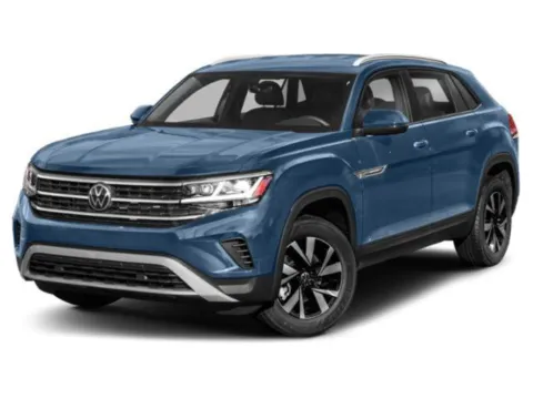 Silver 2021 Volkswagen Atlas Cross Sport 3.6L V6 SE w Technology for sale in Alvin, TX