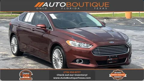 White 2016 Ford Fusion Titanium for sale in Alvin, TX