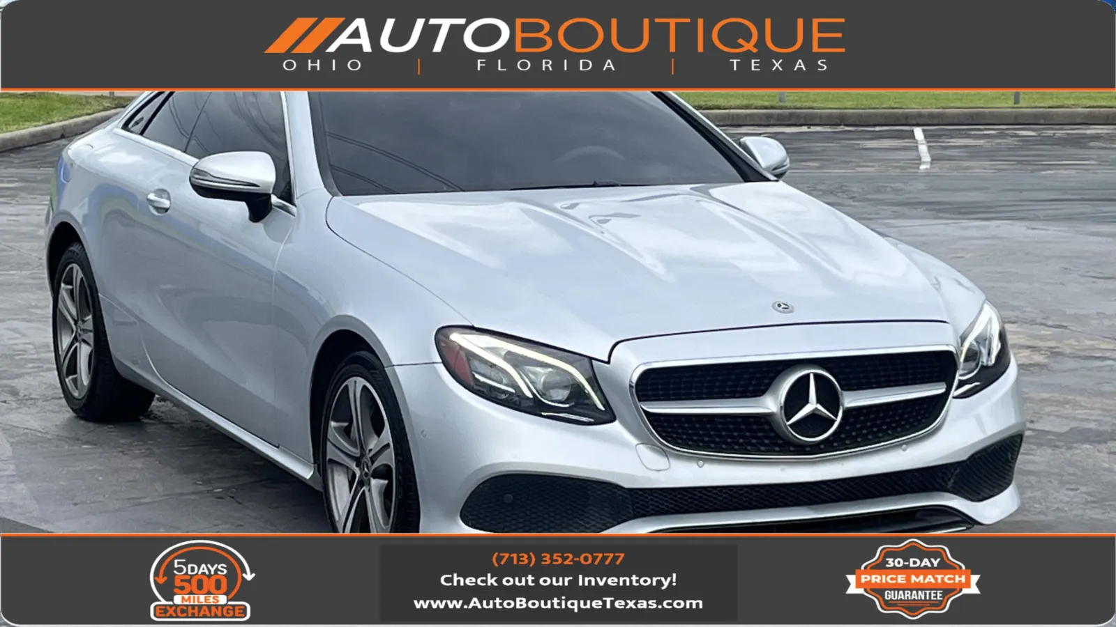 Silver 2018 Mercedes-Benz E-Class E 400 for sale in Alvin, TX