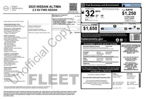 Photos of 2025 Nissan Altima SV for sale in Alvin, TX at Auto Boutique Texas