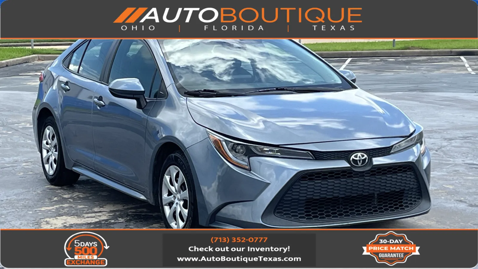 Gray 2022 Toyota Corolla LE for sale in Alvin, TX