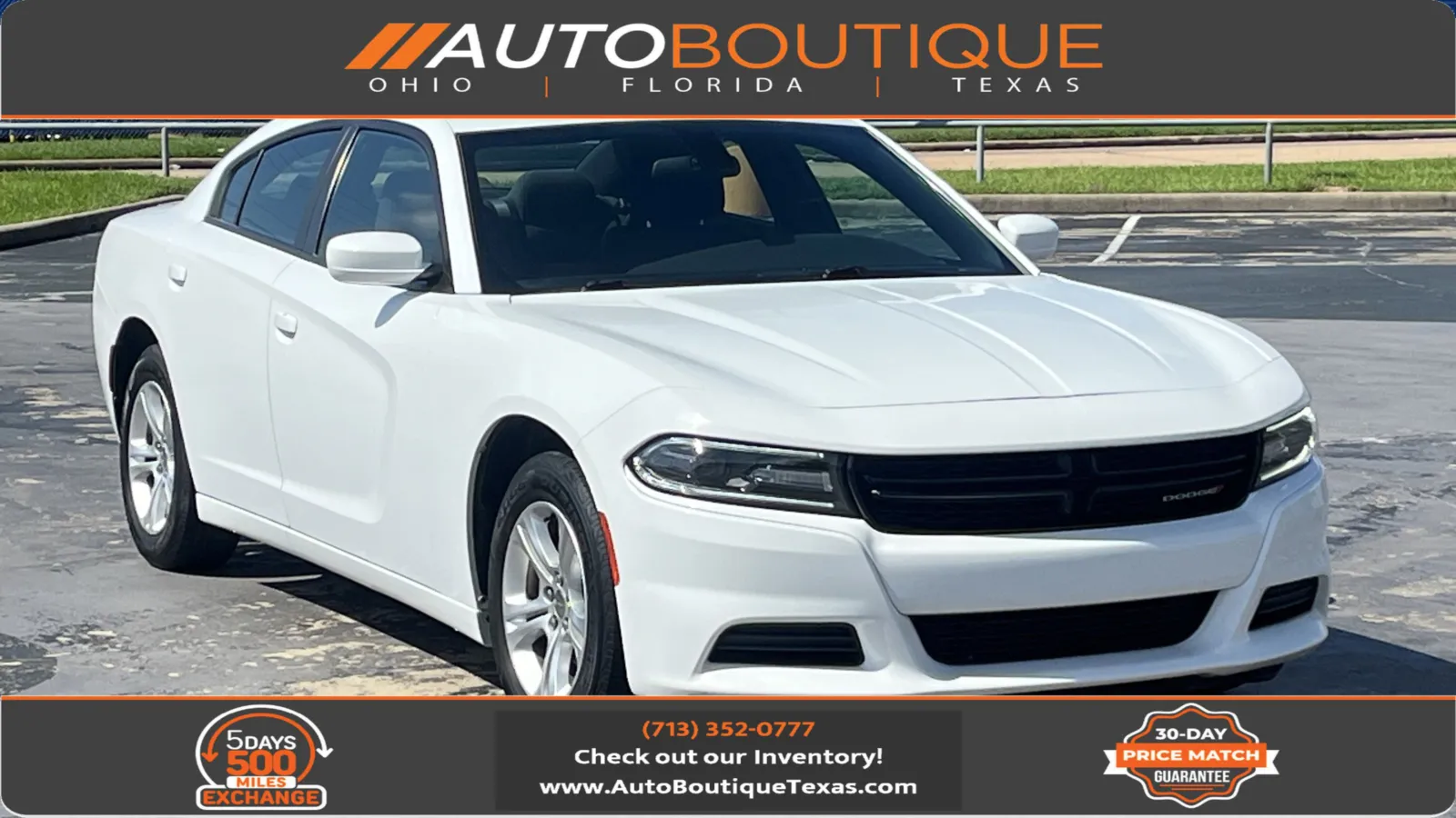 White 2019 Dodge Charger SXT for sale in Alvin, TX
