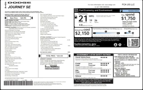 Photos of 2016 Dodge Journey SE for sale in Alvin, TX at Auto Boutique Texas