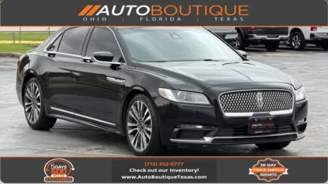 Black 2018 Lincoln Continental Select for sale in Alvin, TX