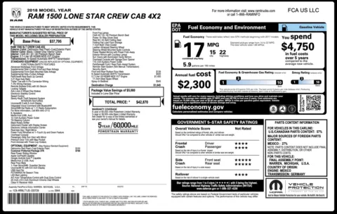 Photos of 2018 Ram 1500 Lone Star for sale in Alvin, TX at Auto Boutique Texas