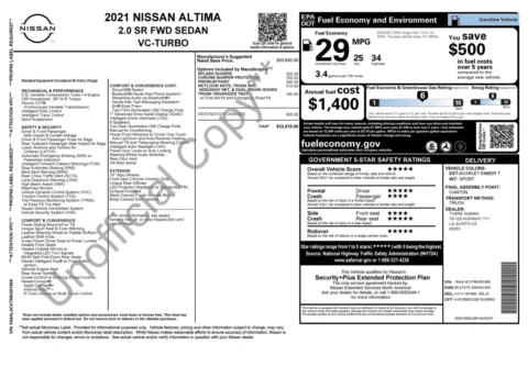 Photos of 2021 Nissan Altima 2.0 SR for sale in Alvin, TX at Auto Boutique Texas