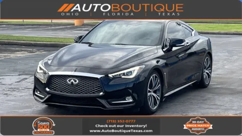 Black 2018 INFINITI Q60 3.0t LUXE for sale in Alvin, TX