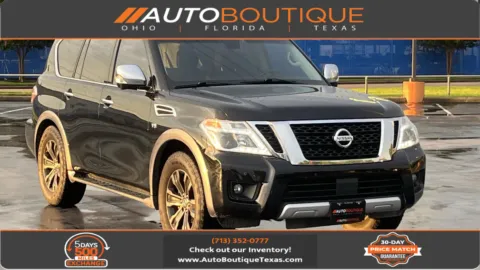 Black 2017 Nissan Armada Platinum for sale in Alvin, TX