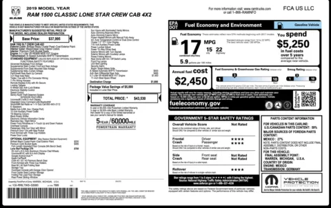 Photos of 2019 Ram 1500 Classic Lone Star for sale in Alvin, TX at Auto Boutique Texas