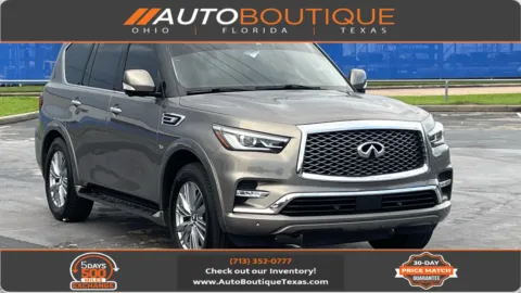 Gray 2019 INFINITI QX80 LUXE for sale in Alvin, TX