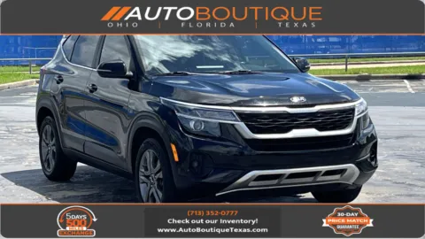 Black 2021 Kia Seltos S for sale in Alvin, TX