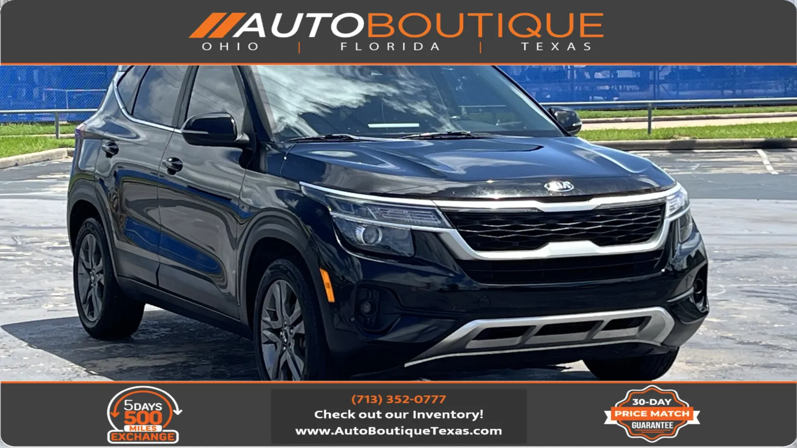 Black 2021 Kia Seltos S for sale in Alvin, TX