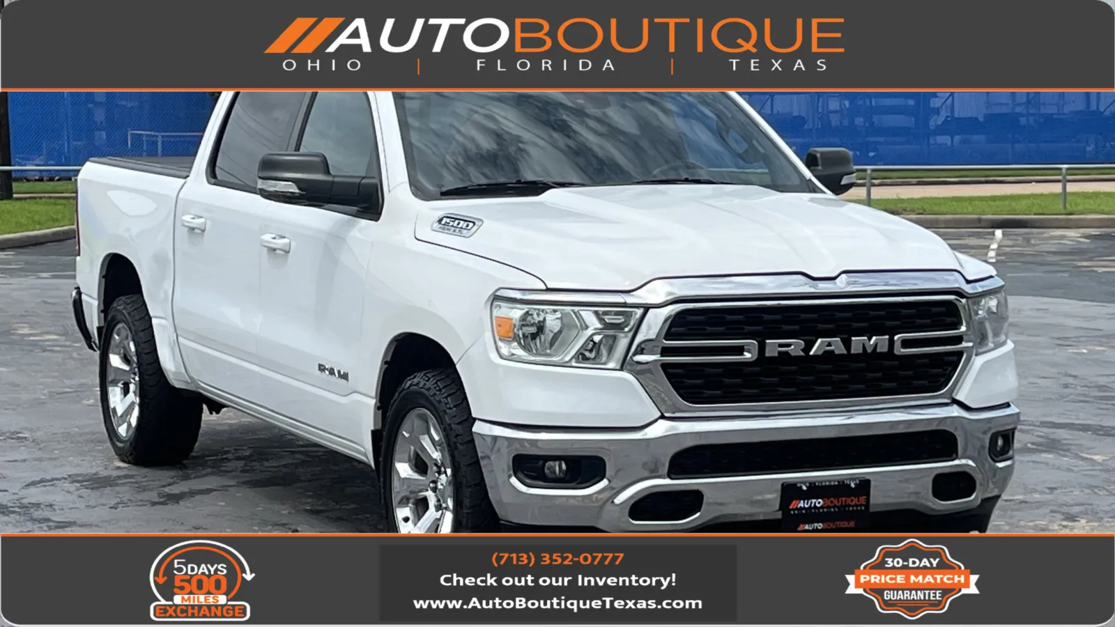 White 2022 Ram 1500 Big Horn for sale in Alvin, TX