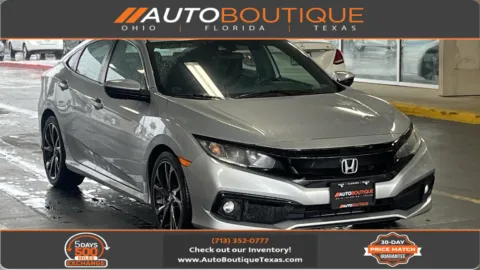 Silver 2021 Honda Civic Sedan Sport for sale in Alvin, TX