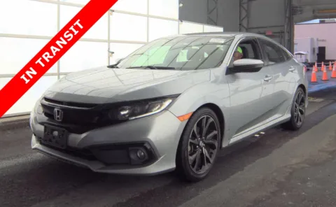 Silver 2021 Honda Civic Sedan Sport for sale in Alvin, TX
