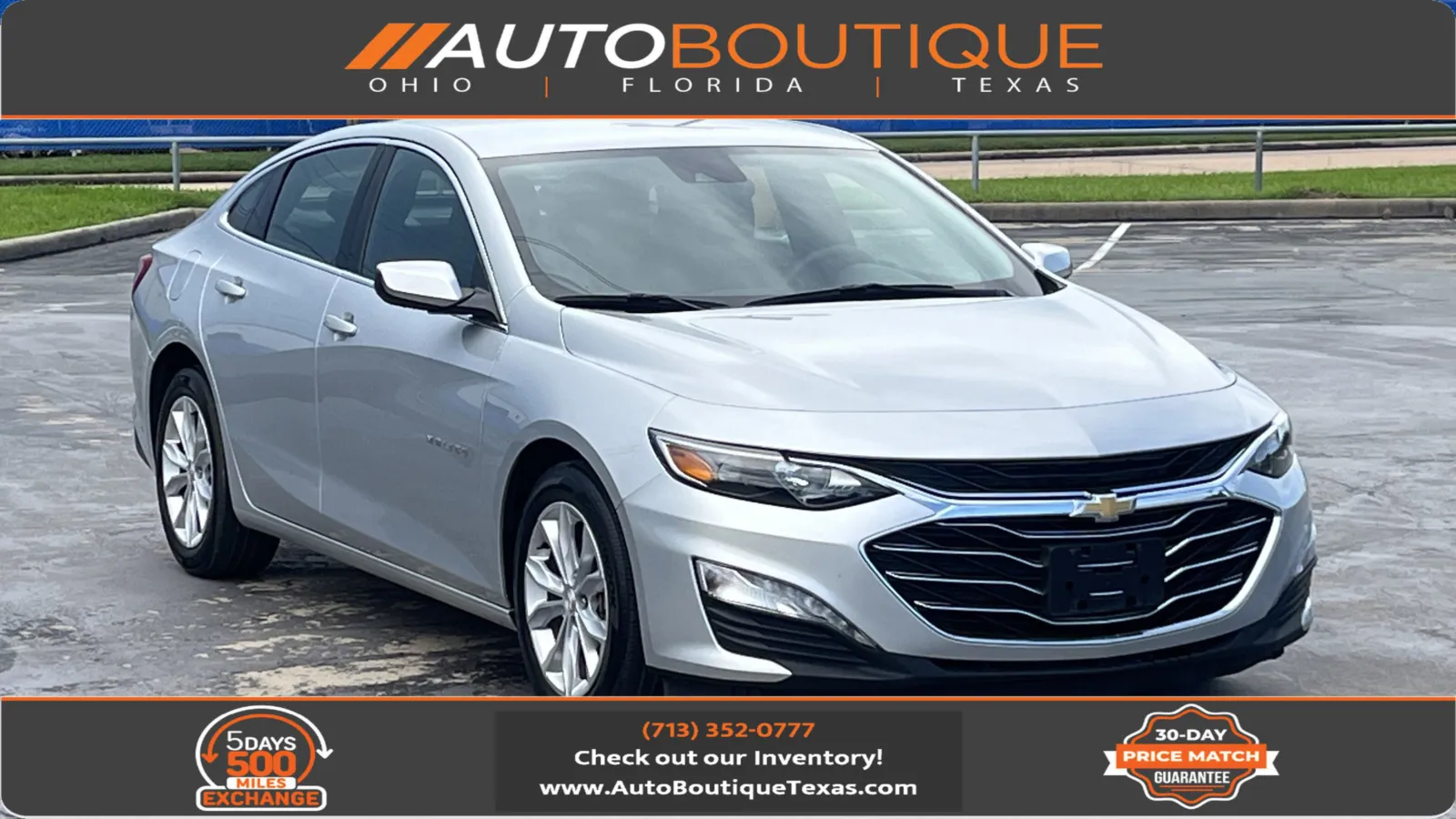 Silver 2022 Chevrolet Malibu LT for sale in Alvin, TX