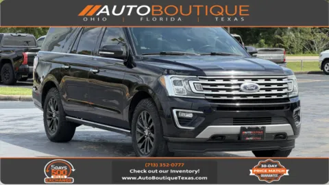 Black 2019 Ford Expedition Max Limited for sale in Alvin, TX