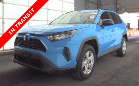 Black 2021 Toyota RAV4 Hybrid LE for sale in Alvin, TX
