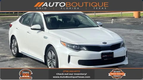 White 2017 Kia Optima Plug-In Hybrid EX for sale in Alvin, TX