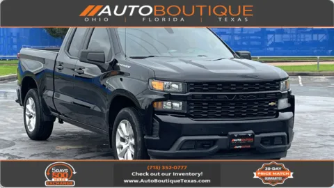 Black 2021 Chevrolet Silverado 1500 Custom for sale in Alvin, TX