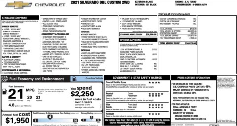 Photos of 2021 Chevrolet Silverado 1500 Custom for sale in Alvin, TX at Auto Boutique Texas