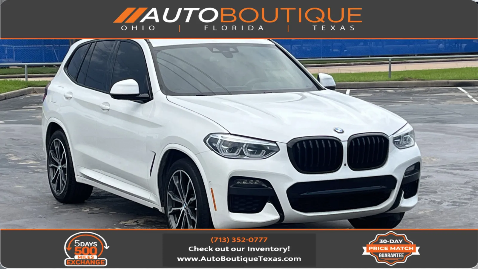 White 2021 BMW X3 sDrive30i for sale in Alvin, TX