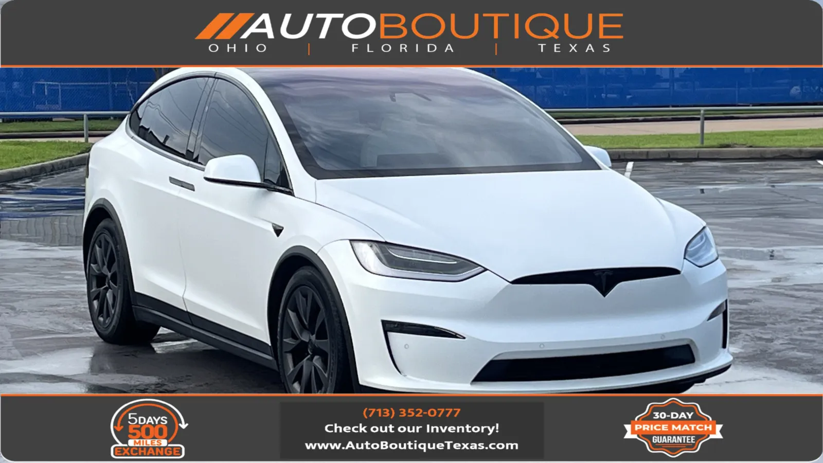 White 2022 Tesla Model X Plaid for sale in Alvin, TX