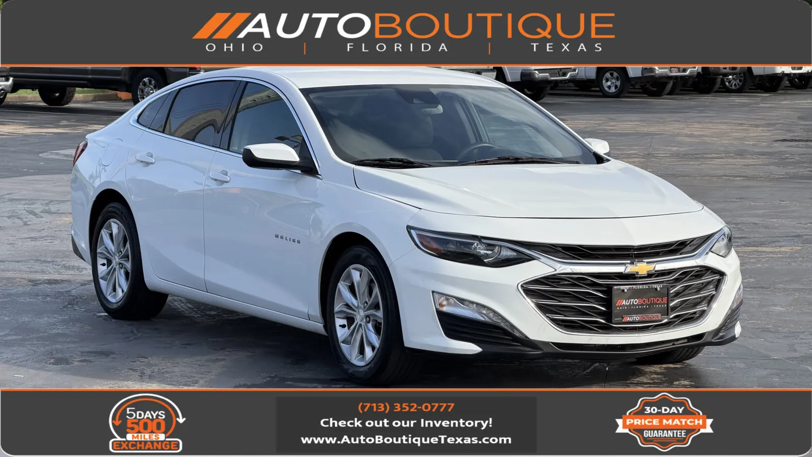 White 2023 Chevrolet Malibu LT for sale in Alvin, TX