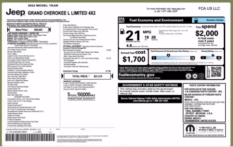 Photos of 2022 Jeep Grand Cherokee L Limited for sale in Alvin, TX at Auto Boutique Texas