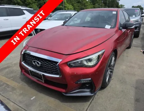 Red 2020 INFINITI Q50 RED SPORT 400 for sale in Alvin, TX