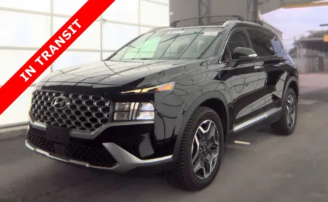 Black 2022 Hyundai Santa Fe Hybrid SEL Premium for sale in Alvin, TX